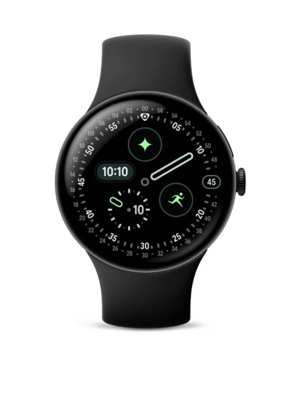 Montre Google Pixel 4 Watch (Black) - 45 MM Smart Fitness Watch